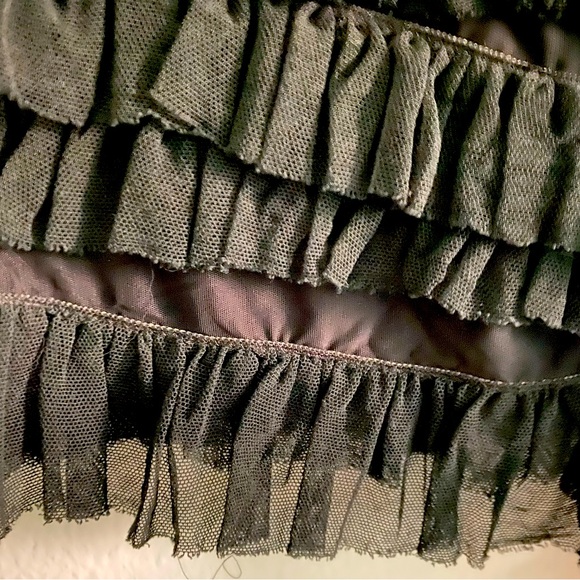 JEAN PAUL GAULTIER MAILLE MESH RUFFLE TOP, SIZE M - Picture 6 of 7